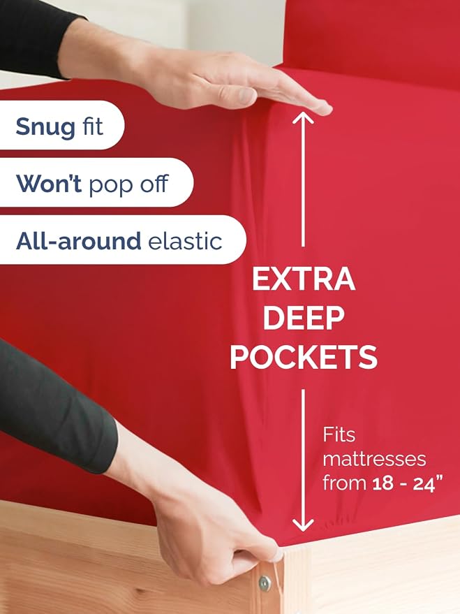 Extra Deep Queen Fitted Sheet - Image 2