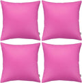 Thmyo 4-Pack 100% Cotton Comfortable Solid Decorative Throw Pillow Case by Thmyo