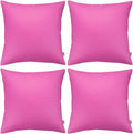 Thmyo 4-Pack 100% Cotton Comfortable Solid Decorative Throw Pillow Case by Thmyo