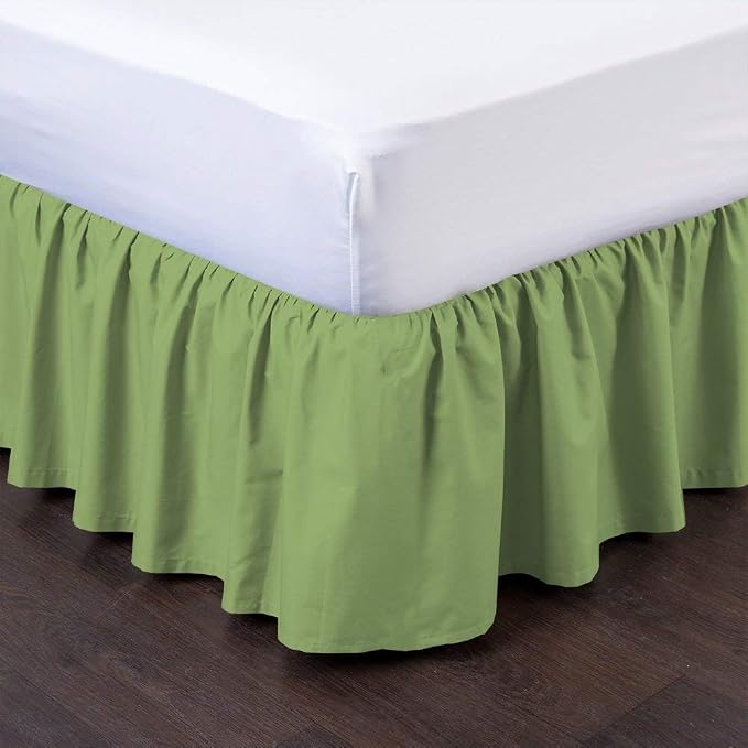 Bed Skirt - Ruffled Bed Skirt 12 Inch Drop Dust Ruffle - Dust Ruffle Bedskirt by Unknown