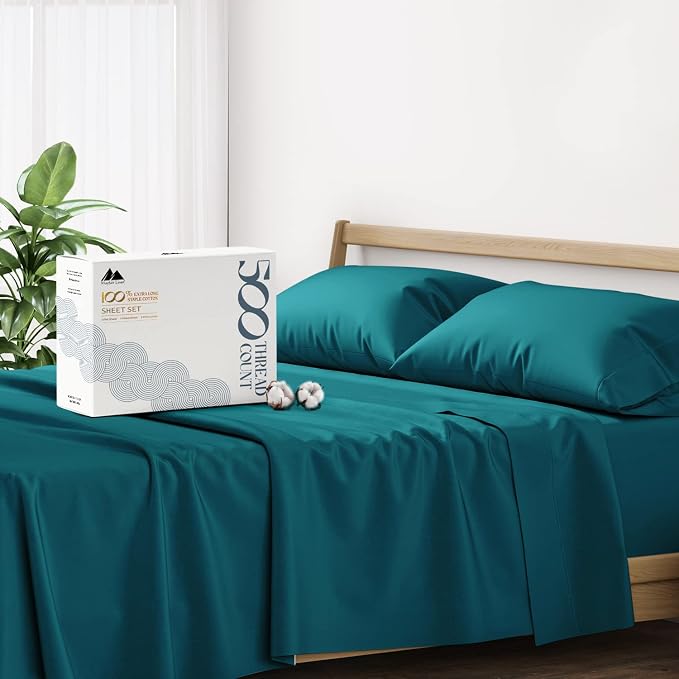 Mayfair Linen 500 Thread Count California King Cotton Sheets by MayfairLinen