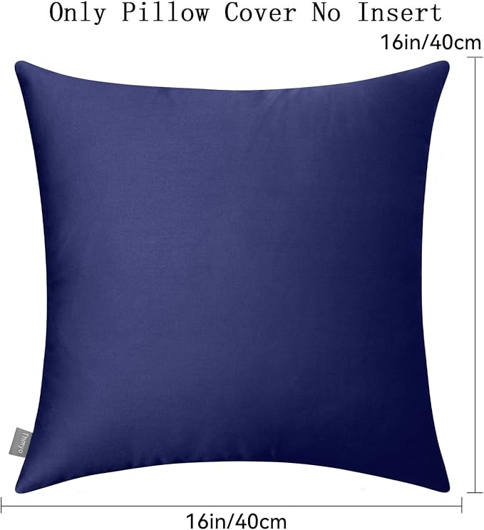 Thmyo 4-Pack 100% Cotton Comfortable Solid Decorative Throw Pillow Case - Image 6