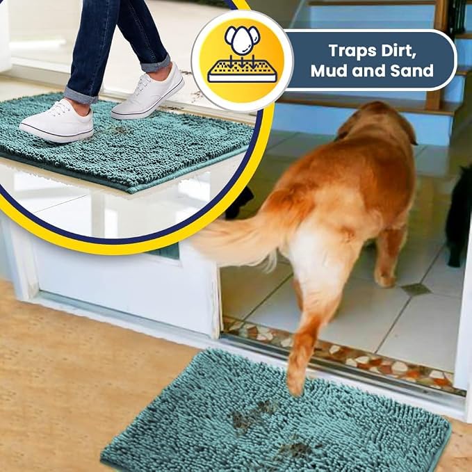 Muddy Mat® Shown on TV–Super Absorbent Microfiber Dog Door Mat - Image 4