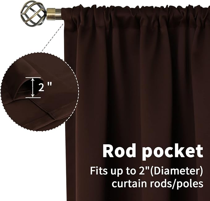 BGment Rod Pocket Blackout Curtains - Image 4