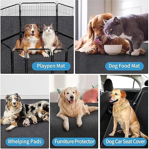 Kennel Pad Dog Crate Mat Liner, Absorbs Urine, Waterproof, Washable Puppy Pee - Image 5