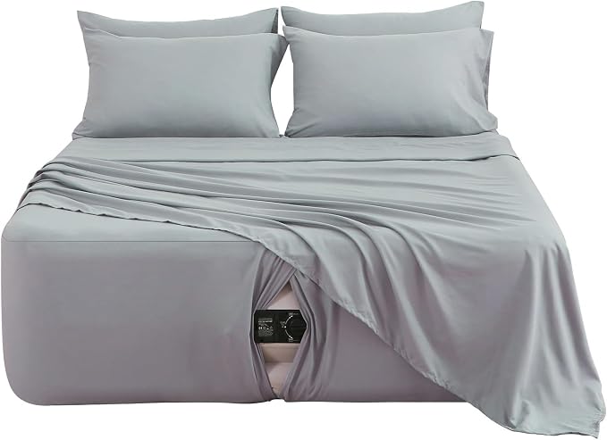 Queen Sheet Set for Air Mattress, 6 Piece Air Bed Sheets Set by Akicia