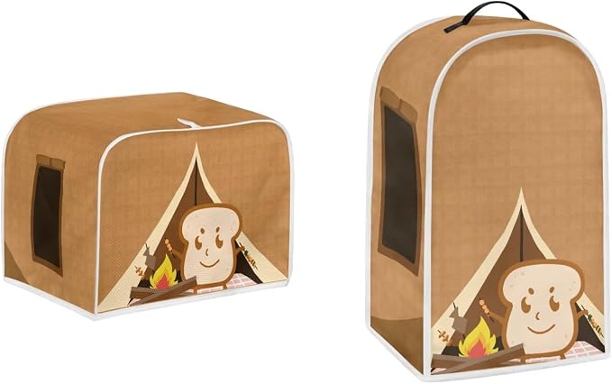 PointodoorFunny Cartoon Toast PrintAppliance CoversSet WashableKitchen Blender by Pointodoor