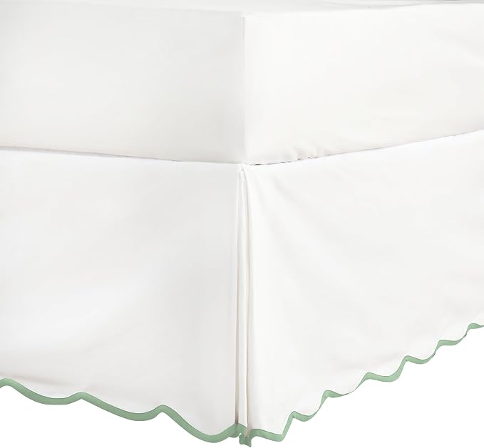 HIG Off-White Chic Queen XL Bed Skirt by HIG