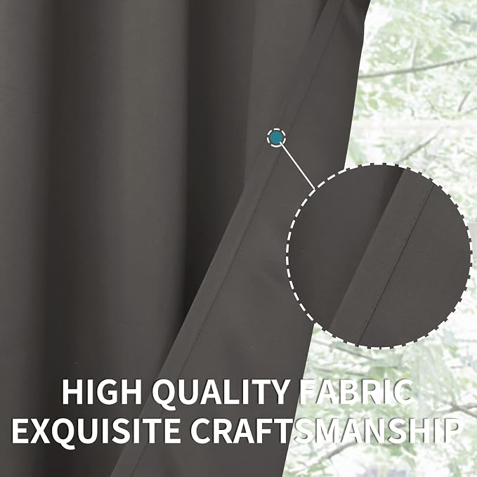 BGment Short Blackout Curtains 40 Inches Length - Image 5