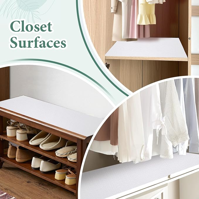 Drawer and Shelf Liner for Kitchen Cabinet: 17 in X 20 Ft Non Slip Waterproof - Image 7