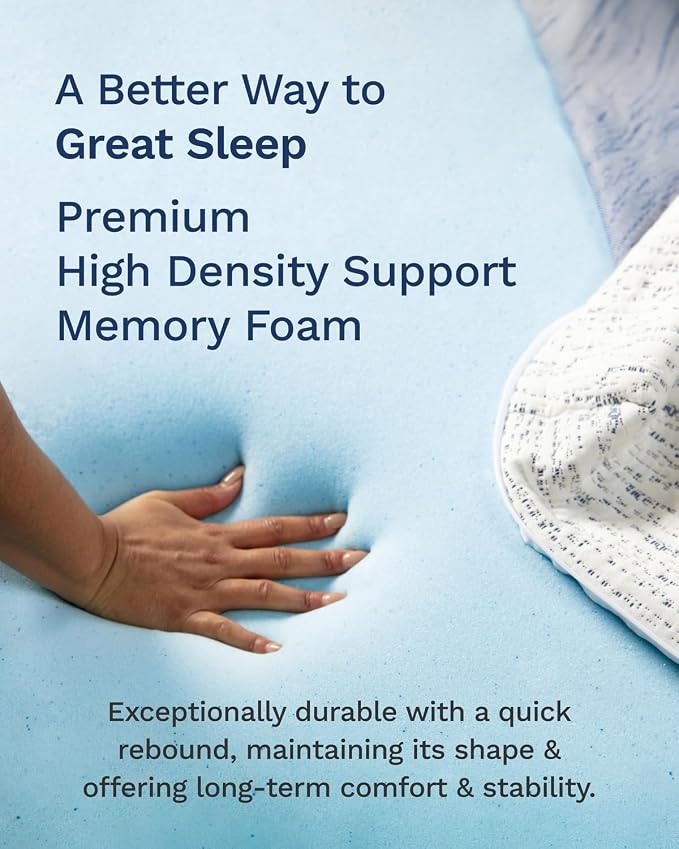 ViscoSoft 2 Inch Memory Foam Mattress Topper Twin XL - Image 3