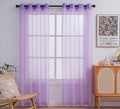 PI Purple Sheer Curtains 84 Inches Length by PI