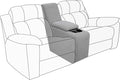 Easy-Going 2-Piece Recliner Console Cover by Easy-Going