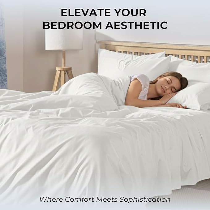 100% Natural Cotton Bed Sheets | 500 TC Single-Ply Sateen Weave King Size - Image 6