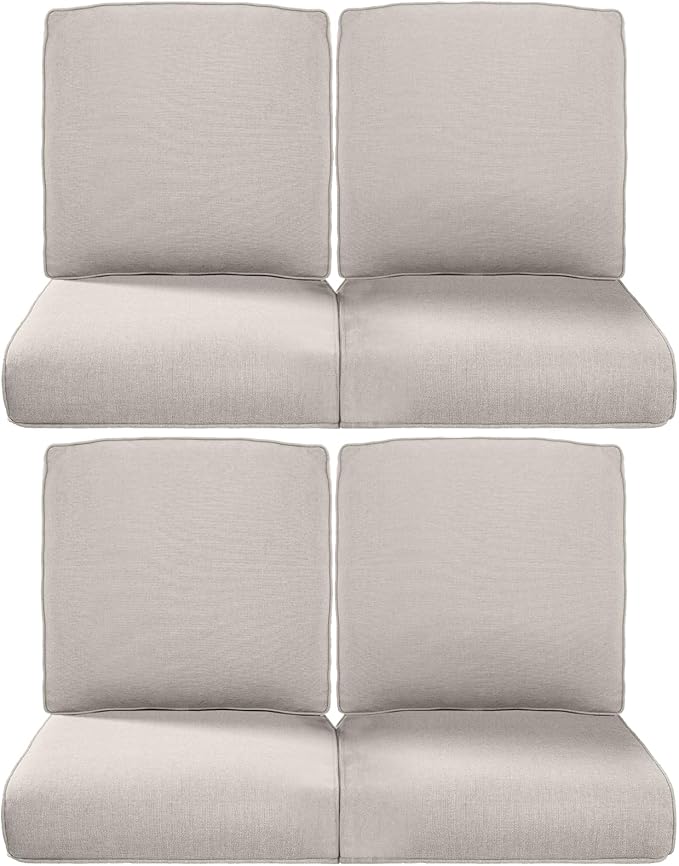 Pop 22x25/22x24 Outdoor Chair Cushions Set of 4 by ACTREST