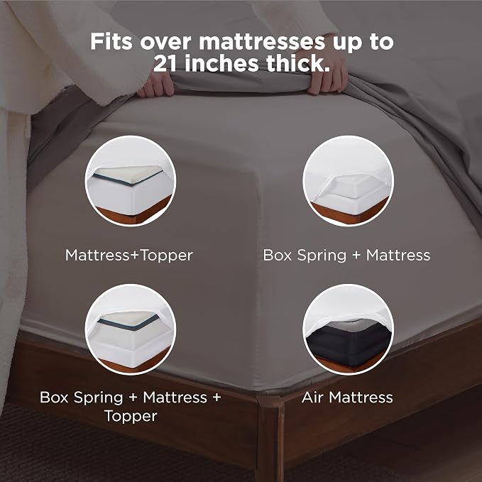 Bedsure Deep Pocket Full Size Bed Sheets Set - Image 2