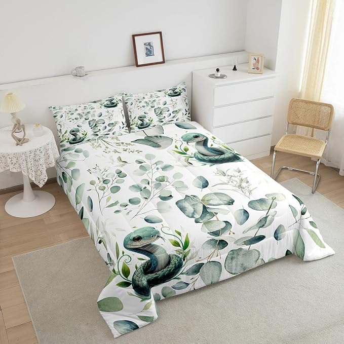 Erosebridal Cute Snake Full Size Comforter Set - Image 4