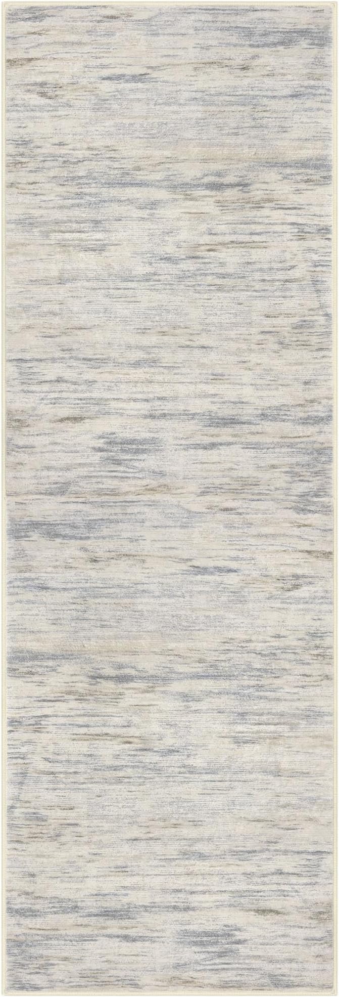 2x6 Modern Abstract Runner Rug for Hallways, Non-Shedding Washable Runners for - Image 8