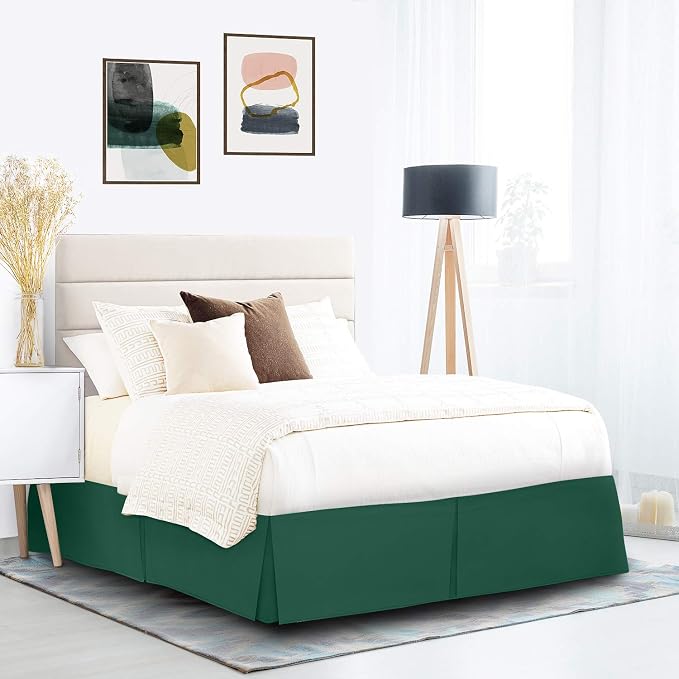 Nestl Hunter Green Twin XL Bed Skirt - Image 9