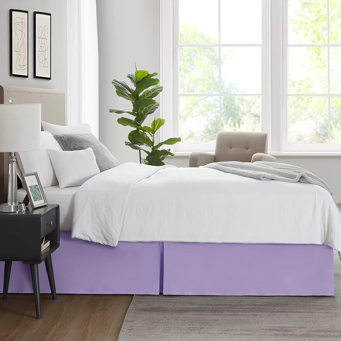 Nestl Lavender Full XL Bed Skirt - Image 7