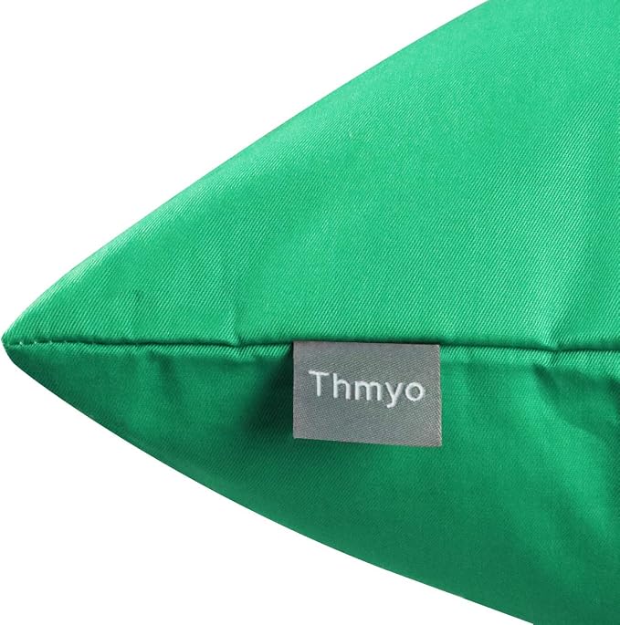 4-Pack 100% Cotton Lumbar Comfortable Solid Decorative Throw Pillow Case - Image 8