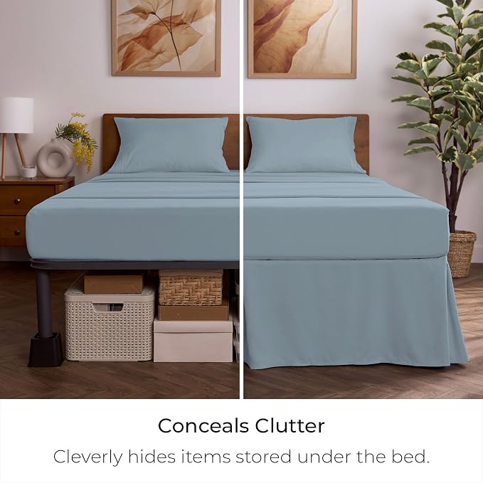 Mellanni Bed Skirt Twin XL Size - Image 3