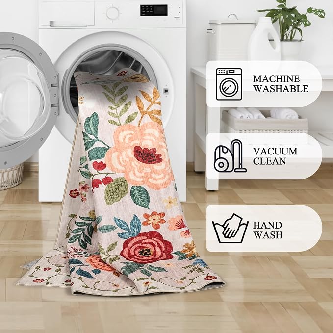 DUKINO Runner Rug, 2x7 Boho Kitchen Rug - Image 8