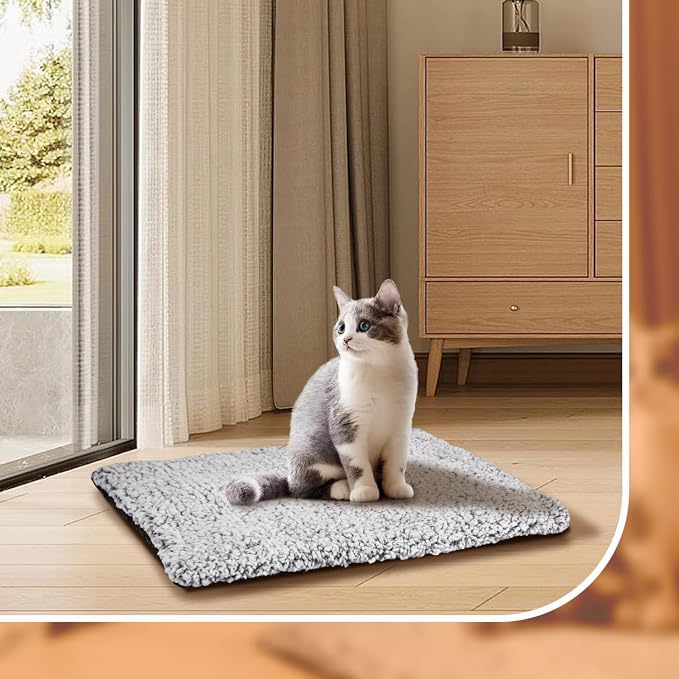 Nobleza Self Heating Cat Bed, Super Soft Thermal Dog Crate Bed Mat - Image 7