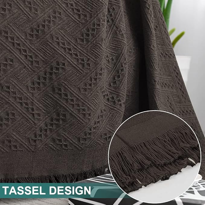 MYSKY HOME Couch Cover Chocolate Sofa Covers - Image 4