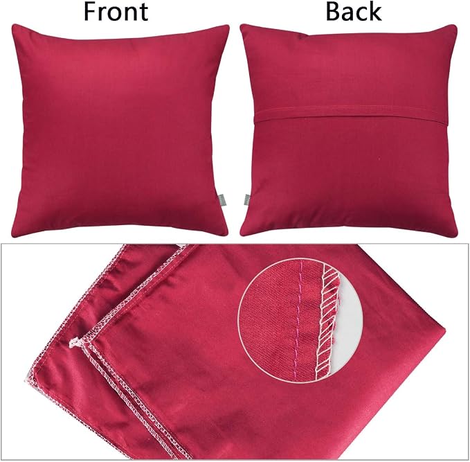 Thmyo 4-Pack 100% Cotton Comfortable Solid Decorative Throw Pillow Case - Image 8