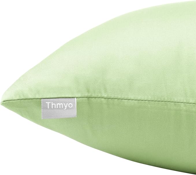 Thmyo 4-Pack 100% Cotton Comfortable Solid Decorative Throw Pillow Case Square - Image 6