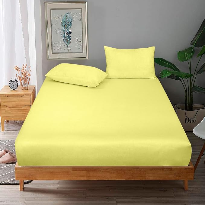 ROYALE LINENS 300 Thread Count 100% Long Staple Combed Cotton Fitted Sheet Full - Image 9