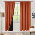 BGment Terracotta 100% Blackout Curtains by BGment