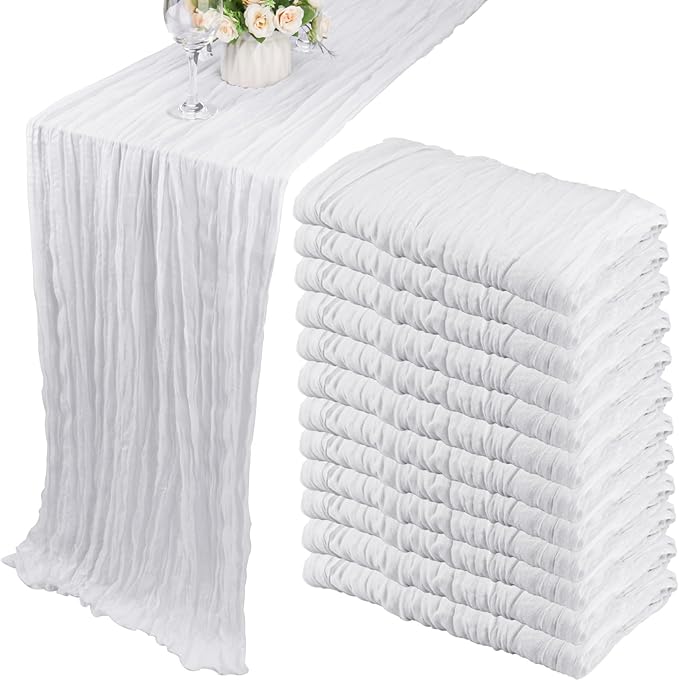 12 Pack Boho Gauze Table Runner by Fivenl