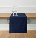 Solino Home Navy Blue Table Runner 144 Inches Long by SolinoHome