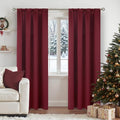 BGment Burgundy Blackout Curtains 84 Inches Long by BGment