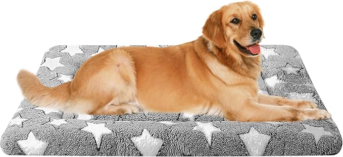 Dog Bed Mat, Reversible Crate Pad & Durable Dog Bed by FogkissComfyPawsHome
