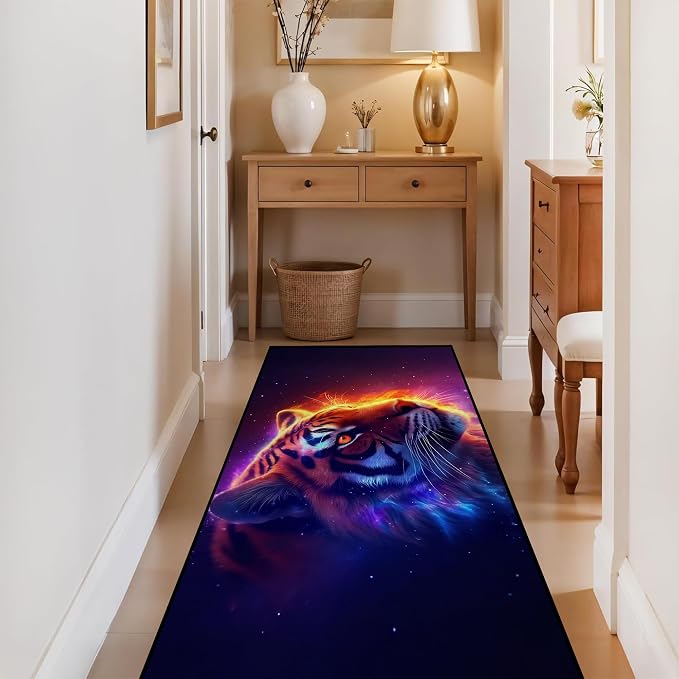 Galaxy Tiger Rug 3D Fierce Tigers Area Rugs - Image 5