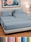 Split Head King Sheet Set – 4 Piece Flex Split Top King Sheets by CGKUnlimited