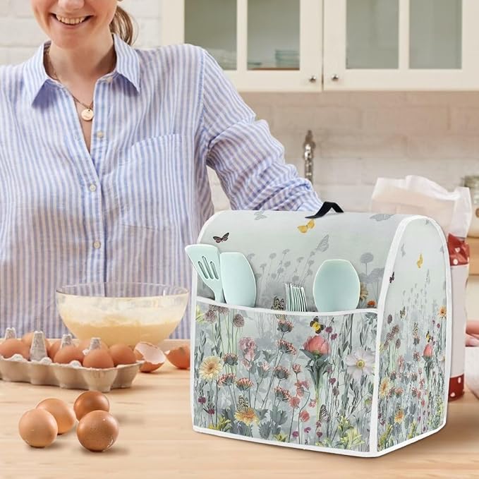 Floral Mixer Covers for Kitchen Aid 4.5-5 Quart Mixer Dust Cover - Image 3