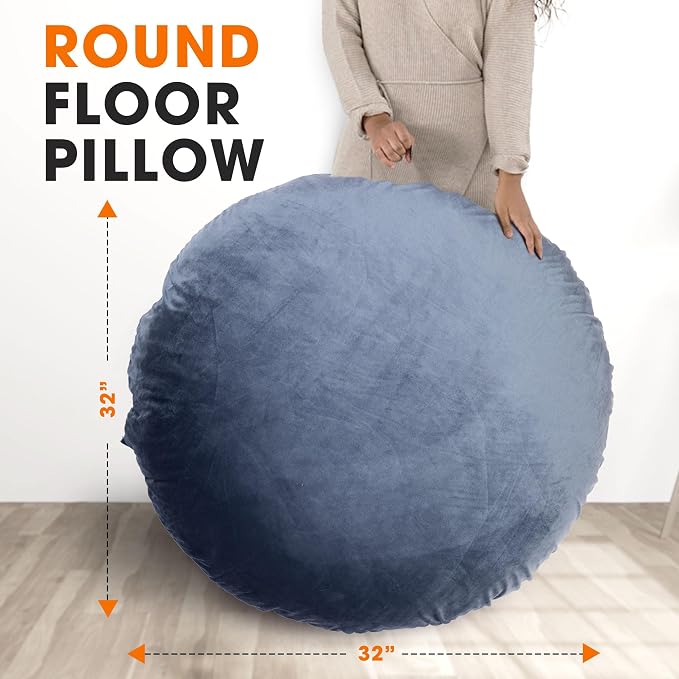 Cheer Collection Extra Large Floor Pillow, Oversized Yoga Pillow & Floor - Image 4