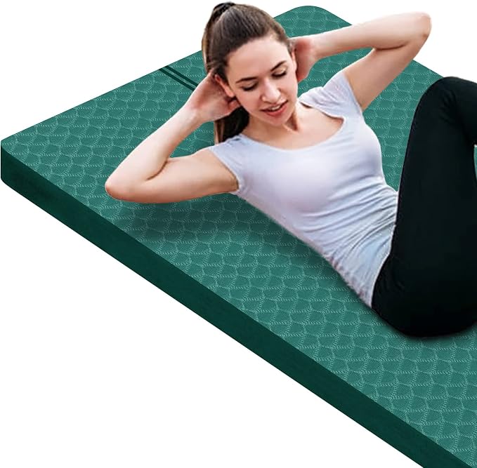 nuveti Large Exercise Mat - 15mm/20mm/30mm Thick Yoga Mat | Workout Mat by BecomeBetterYourself