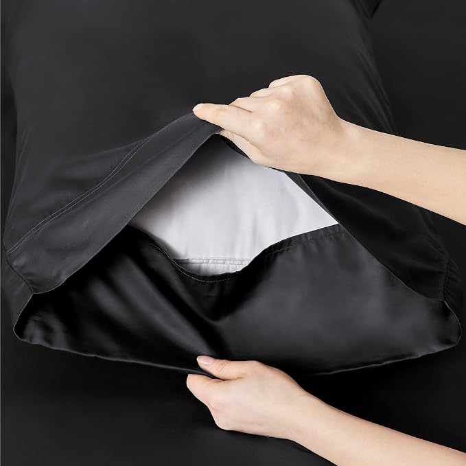 Bedsure Twin Sheets Set, Cooling Sheets Twin Size Bed Set, Rayon Derived from - Image 5