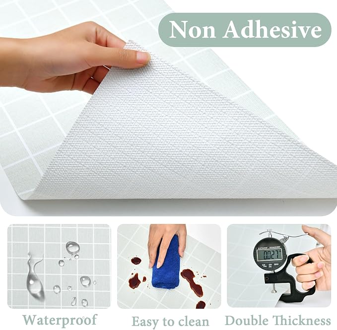 Drawer and Shelf Liner for Kitchen Cabinet: 17 in X 30 Ft Non Slip Waterproof - Image 5