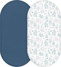 Muslin Bassinet Fitted Sheets, 2 Pack by LYRICHOMBABY
