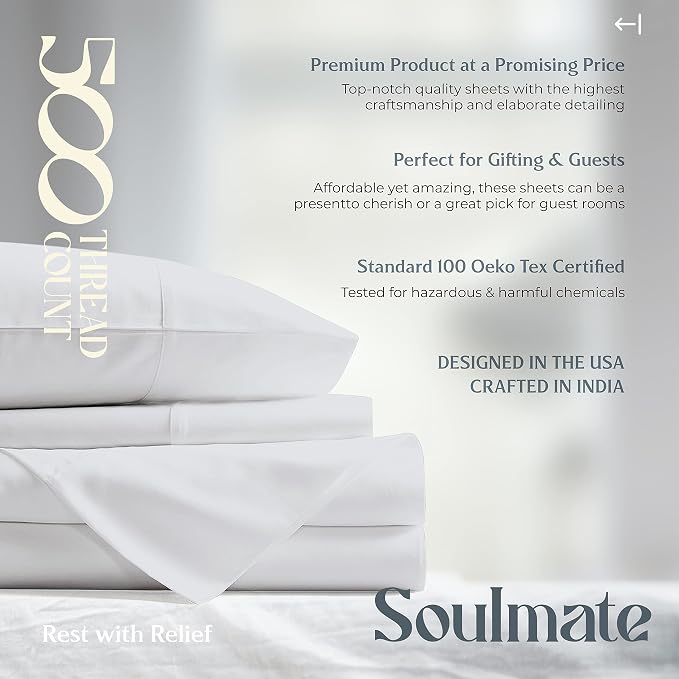 Mayfair Linen 100% Cotton Twin XL Sheet Set - Image 8