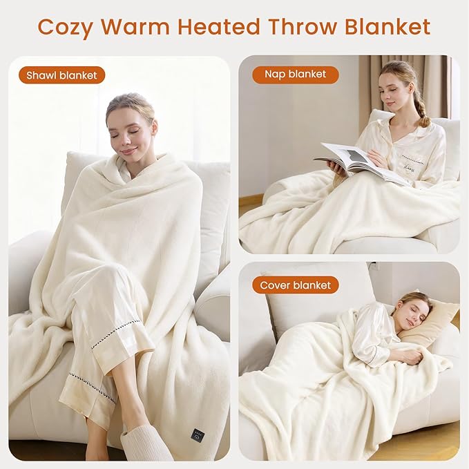 Heated Throw Blanket Electric Blanket - Image 3