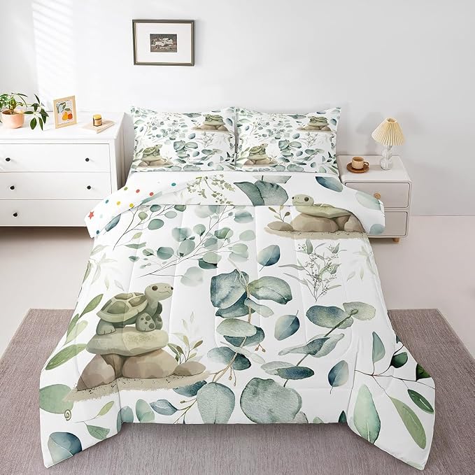 Erosebridal Kawaii Turtle Bedding King Size by Erosebridal