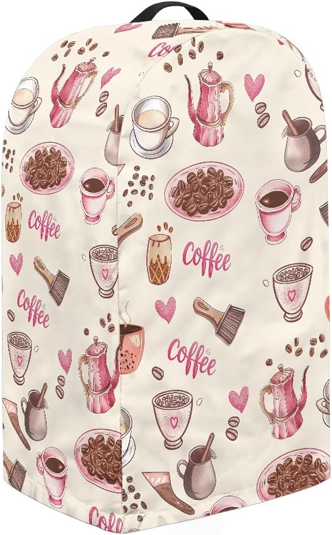 Pink Coffee Blender Cover for Kitchen Stand Mixer Food Processor Coffee Maker - Image 4