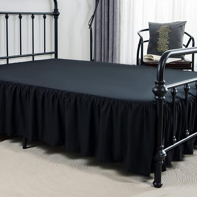 Bed Skirts Twin Size 18 Inch Ruffled Bed Skirt - Image 3
